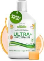 Swedish Nutra - Ultra+ Multivitamin Liquid Food Supplement - Pack of 500 ml, 33 Day Supply | Packed with Vitamins, Minerals, Super Greens & Aminos to Boost Energy & Immunity I Natural Orange Flavour - Image 2