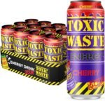 TOXIC WASTE Sour Cherry Energy Drink – 12 x 500ml Cans, Sparkling Fizz with Bold Flavour, Multipack for Gaming, Study, Parties, Road Trips and Fun Sharing - Image 2