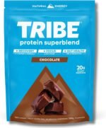 TRIBE Vegan Protein Superblend | 500g | 20g Protein | Recovery, Focus and Digestion | Plant-Based Nutrition Shake | Lion's Mane, Ashwagandha & Magnesium | Chocolate Flavour - Image 2