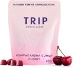 TRIP Ashwagandha Gummies, Cherry, High Strength, 9,000MG KSM-66 Ashwagandha per Pack (60 Gummies), with Vitamin B6, B12 & D2 – Vegan - Image 2
