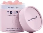 TRIP CBD Infused Gummies (30 Gummies). Delicious Natural Wild Strawberry Flavour. High Strength CBD Edibles. 300MG CBD – Vegan, THC-Free - Image 2