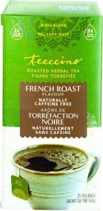 Teeccino French Roast Herbal Tea - Rich & Roasted Herbal Tea That’s Caffeine Free & Prebiotic for Natural Energy, Coffee Alternative, 25 Tea Bags - Image 2