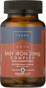 Terranova Easy Iron 20mg Complex Non Constipating 100 Veg Capsules - Image 2