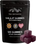 The Antidotes Shilajit & Ashwagandha Gummies – Blackcurrant Flavour – Boost Energy, Endurance & Focus – Reduce Stress & Support Immunity – Vegan Botanical Supplement – 120 Gummies (60 Day Supply) - Image 2
