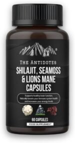 The Antidotes Shilajit, Sea Moss and Lion’s Mane Capsules – 3-in-1 Superfood Supplement – Natural Energy, Immunity & Focus – Vegan, Gluten-Free & Pure – 60 Capsules (30–60 Day Supply) - Image 2