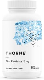 Thorne Zinc Picolinate 15mg - Highly Absorbable Zinc Supplement - Supports Immune System and Eye and Reproductive Health - 60 Capsules - Image 2