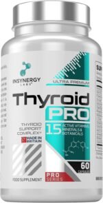 Thyroid Support Complex Thyroid Pro for Women and Men – Energy, Focus, Tiredness & Fatigue – L tyrosine, ashwagandha, Vitamin B12, 60 Vegan Capsules Thyroid Supplement - Image 2