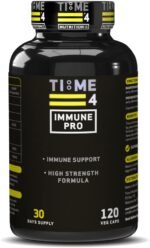 Time 4 Immune Pro 120 Vegan Caps, 30 Day Supply High Strength Immune System Booster, NAC, Beta Glucans, Quercetin, Vitamin C, Elderberry, Zinc, Vitamin D, Immune Support, Extra Protection, Gluten Free - Image 2
