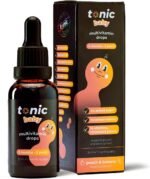 Tonic Health Baby Multivitamin Drops - 14 Baby Vitamins A, C, D, Minerals, and Plants - No Sugar/Preservatives - Kids Vitamins 6 to 36 mos for Growth and Development, Peach and Banana 30ml (Pack of 1) - Image 2