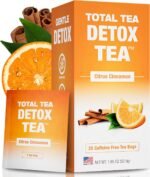 Total Tea Slimming Detox Tea Caffeine Free, Herbal Tea with Chamomile, Hibiscus Tea and Ginger Root for Colon Cleanse and Weight L0SS, Citrus Tea (25 Bags) - Image 2