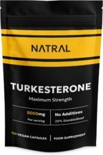 Turkesterone Supplement 5000mg - 120 Caps High Strength - Standardized to 20% Ajuga Turkestanica Extract - for Muscle and Strength - Pure Extract No Additives Or Filler - Image 2