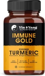 Turmeric Capsules 2000mg with Ginger and Black Pepper, by Yin & Yang Superfoods | High Strength Supplement | Immune Support & Joint Health | Eco-Friendly Packaging | Two Month Supply - Image 2