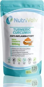 Turmeric Curcumin 500mg Anti Inflammatory & Antioxidant Supplements | 120 Capsules - Image 2