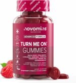 Turn Me On Gummies Women - Maca Root, Damiana, Fenugreek, Zinc, Vitamin B6 & Ashwagandha - Gluten-Free & Vegan - 60 Gummies for Women - Novomins - Image 2