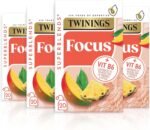 Twinings Superblends Focus Tea - Mango & Pineapple Herbal Tea Infusion with Ginseng & Vitamin B6 - Caffeine Free Energy Boost, 80 x Biodegradable Tea Bags - Image 2