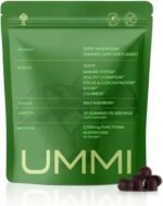UMMI 12-in-1 Super Mushroom Gummies with Lion's Mane, Reishi, Cordyceps - 2500mg Functional Mushrooms Complex for Immunity, Focus, Mood & Energy - Vegan Supplements, Raspberry Flavour (30 Gummies) - Image 2