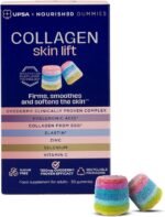 UPSA x Nourished 7-in-1 Skin Lift Collagen Gummies for Women - Vegetarian Collagen, Ovoderm® Complex, Vitamin C, Multivitamins - Collagen Supplements Skin Firmness and Smoothness - 30 Gummies - Image 2