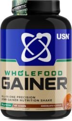 USN Wholefood Muscle Gain Protein Powder, Chocolate Flavour - 2kg, Natural Muscle Growth & Mass Gainer, All-in-One 30g Vegan Protein Powder, Meal Replacement & Dietary Supplement Protein Shake Mix - Image 2