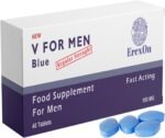 V for Men Blue 40 Pills x 100mg Herbal Supplement for Men - Strong Effect - Mens Health Support Tablets - Performance & Enhancement - Maca, Glycine, Korean Ginseng and Zinc - Image 2