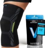 VITTO Knee Support for Women & Men - Knee Brace for Meniscus Tear, Arthritis, Joint Pain, Ligament Injury - Knee Compression Sleeve for Running or Weight Lifting (S) - Image 2
