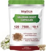 Valerian Root 120 Capsules, 7500mg High Strength Extract, for Sleeping & Relaxation, 10:1 Extract for Calm, Rest, Maximum Strength Relaxation - Image 2