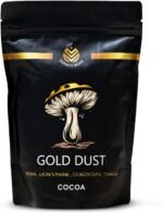 Variety Mode Gold Dust Cocoa Mushroom Coffee (240g - 30 Servings) | Mushroom Powder Containing Lions Mane, Reishi, Chaga & Ashwagandha | For Focus, Energy & Calm - 100% Natural, Organic, Vegan - Image 2