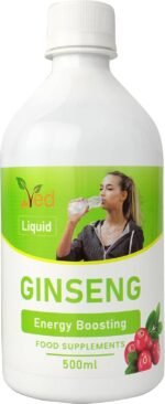 Ved Ginseng Liquid Food Supplement (500 ml) - with Siberian & Panax Ginseng - Supports Energy and Vitality - for Improved Concentration. - Image 2