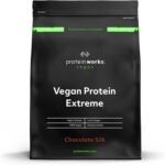 Vegan Extreme Protein Powder | 100% Plant-Based | Added Vitamins & Minerals | Low Fat Shake | Protein Works | Chocolate Silk | 2 Kg - Image 2