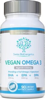 Vegan Omega 3 - Full Spectrum DHA, EPA & DPA - 90 Softgels of Life’s Omega Algal Oil - Ultimate Joint, Heart & Brain Health Supplement - Made in The UK - Image 2