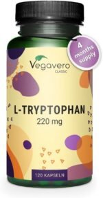 Vegavero L-Tryptophan 220 mg | 120 Capsules (4 Months Supply) | NO Additives | Lab-Tested | Pure Tryptophan Supplement | Vegan - Image 2