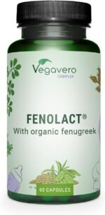 Vegavero Lactation Supplement | Breastfeeding Vitamins | Organic Fenugreek, Iron, Folic Acid and Vitamin D | NO Additives | 90 Capsules | Vegan - Image 2