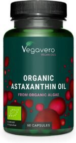 Vegavero Organic Astaxanthin 8 mg | Natural Antioxidant Supplements | Highly Bioavailable | NO Additives, Lab-Tested | 60 Capsules | Vegan - Image 2