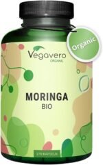 Vegavero Organic Moringa Oleifera Capsules 1800 mg | NO Additives | Pure Powder - Premium Quality | Lab-Tested & Non-GMO | Malunggay Supplement | 270 Capsules | Vegan - Image 2