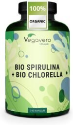 Vegavero Organic Spirulina and Chlorella Capsules High Strength | 2000 mg Per Serving | 240 Capsules | NO Additives | Pure Powder | Vegan - Image 2