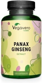 Vegavero Panax Ginseng | 4,800 mg (8:1 Extract) | with 20% Ginsenosides | NO Additives | 120 Vegan Capsules | Korean Red Ginseng - Image 2