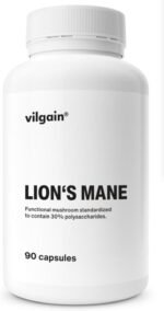 Vilgain Lion's Mane ⁠-⁠ Vital Mushroom with 30% Polysaccharides, Supports The Nervous System, Immunity, Cognitive Functions & Stress Relief, Vegan, Highly Concentrated Extract, 90 Capsules - Image 2