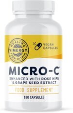 Vimergy Micro-C® Vitamin C Capsules - 180 Servings – 500mg Vitamin C, Less-Acidic – Rose HIPS – Supports Immune & Musculoskeletal System – Gluten-Free – Kosher – Vegan Friendly - Image 2