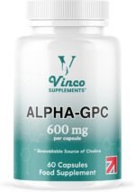 Vinco Alpha GPC 600mg in One Capsule - 60 Capsules = 60 True Servings - Pure Choline Supplement - Nootropic for Brain Support, Focus, Memory, Motivation & Energy - Alpha GPC Rich - Made in The UK - Image 2