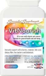 VitNourish (All-in-One Multi Vitamin, Mineral, Biotic, Botanical & Dietary Fibre Formula), 120 Capsules - Image 2