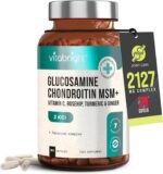 VitaBright Glucosamine and Chondroitin High Strength | 180 Capsules | 2127mg Vitamin C, MSM, Chondroitin & Glucosamine Sulphate Combination Supplements | Joint Care Supplements for Women & Men - Image 2