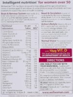 Vitabiotics Wellwoman Multivitamin Tablets for Women Over 50 Years, 60 Tablets (Pack of 2) - Image 2