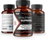 Vitality Max Supreme - Premium Vitality Health Supplement with Fenugreek, Panax Ginseng, Ashwagandha, Maca, Tribulus Terrestris, Himalayan Shilajit - 120 Vegan Supplements Capsules - Image 2