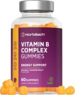 Vitamin B Complex Gummies | 60 Count - Tablet Alternative | High Strength Supplement with Vitamin B12, B6, B12, B2, B3, B5, Biotin, Folic Acid, Zinc and Iodine | Passion Fruit Flavour | by Horbaach - Image 2