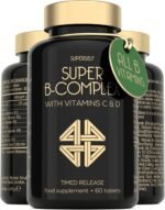 Vitamin B Complex High Strength - Slow Release Super B Complex 60 Tablets - Enriched with Vitamins D & C - Complete Vit B Supplement All 8 Vitamin B12, B6, Folic Acid, Biotin, B1, B2, B3, B5 - UK Made - Image 2