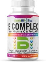 Vitamin B Complex Tablets - 8 Essential B Vitamins & Vitamin C - Folic Acid, B1, B2, B3, B5, B6 and Vitamin B12 Supplement - Vegan & Gluten Free - 120 Tablets for 4 Months Supply - Image 2