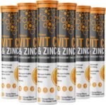 Vitamin C 1000mg & Zinc 15mg Orange Flavour Effervescent Tablets by Club Vits (6 Tubes of 20 Tablets) - Image 2