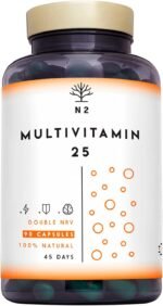 Vitamin C and D - HIGH DOSE 200% of The Recommended Daily Value - Multivitamin 25 Vitamins & Minerals Zinc Magnesium Vitamin E B1 B12 B6 - Women Men 90 Capsules N2 Natural Nutrition - Image 2