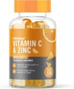 Vitamin C and Zinc Gummies by C Defence, Immunity, Vegan Gummies for Adults and Children- Orange Flavour - Image 2
