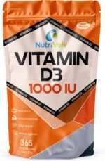 Vitamin D 1000IU | 1 Year Supply | 365 Easy-Swallow Vitamin D3 Vegetarian Tablets | High Strength | Immune & Bone Support Supplement | General Health & Wellbeing | 25µg - Image 2