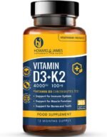 Vitamin D3 4000iu Plus Vitamin K2 100ug (MK7) 365 High Strength Vegetarian Tablets - 12 Months Supply - Easy to Swallow, for Immune System, Bone, Teeth and Muscle Function Support – Made in The UK - Image 2
